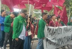 Mantan DPRD Sumsel Pimpin Aksi Demo; Menuntut DPR Hargai Keputusan MK