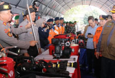 Pembakar Lahan Harus Ditindak Tegas;  Airlangga Pimpin Apel Siaga Karhutla di Sumsel 