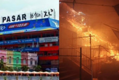 Kebakaran Hebat Landa Pasar 16 Ilir Palembang, Diduga Dipicu Korsleting Listrik
