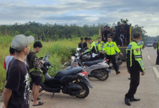 Razia Balap Liar di Prabumulih, Satlantas Amankan Puluhan Motor