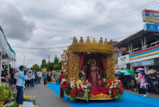 SMA Negeri 1 Prabumulih Tampilkan Tema Kerajaan Sriwijaya di Karnaval HUT Kota Prabumulih