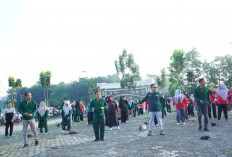 Senam Bersama di Stadion Talang Jimar, Pemkot Prabumulih Perkuat Kebersamaan dengan Masyarakat