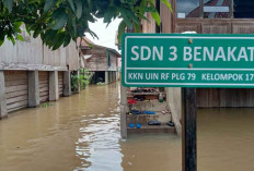 Terkena Banjir Sekolah di Kabupaten Muaraenim Diliburkan
