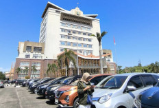 Gedung Pemkot Prabumulih Mulai Dicat Ulang, Tetap Gunakan Warna Lama