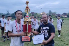Turnamen Sepak Bola HUT ke-377 Desa Pangkul Berlangsung Meriah, Nopri FC Raih Juara