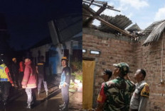 Puting Beliung di Majasari Prabumulih, Dua Rumah Rusak: Polisi dan BPBD Turun Tangan