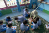 Murid TK Ladas Berendai Asah Motorik Lewat Kegiatan Kolase Ice Breaking