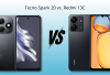 Tecno Spark 20 vs Redmi 13C: Adu HP Rp 1 Jutaan dengan Kamera 50MP dan Layar 90Hz!