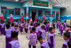 Bangun Kebiasaan Hidup Sehat, TK Ladas Berendai Ajak Siswa Senam Bersama