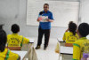 Ajak siswa SDN 41 Prabumulih Tetap Semangat Olahraga