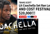 Gara-Gara Travis Scott Telat 3 Menit, Coachella Kena Denda Rp335 Juta!