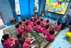 Belajar Panca Indera Lebih Asyik, TK Ladas Berendai Terapkan Interactive Flat Panel