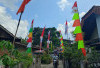 Bendera Berkibar di Perkampungan Kota Prabumulih, Semarak HUT RI Mulai Terasa 