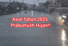 Awal Tahun 2025, Kota Prabumulih Diguyur Hujan, Warga: Semoga Rezeki Deras Seperti Hujan 