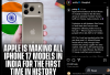 Apple Produksi Seluruh Seri iPhone 17 di India, Termasuk Varian Pro
